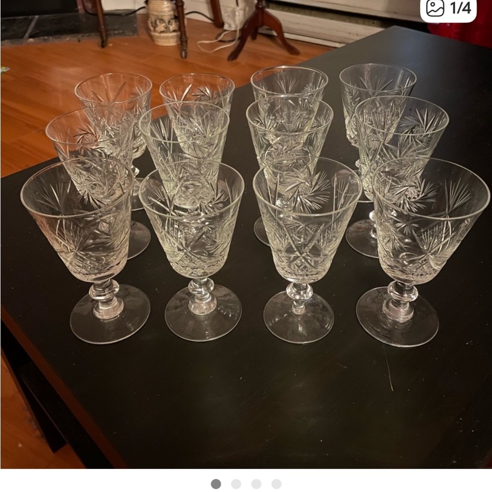 Beautiful Pinwheel Wine/Water Goblets